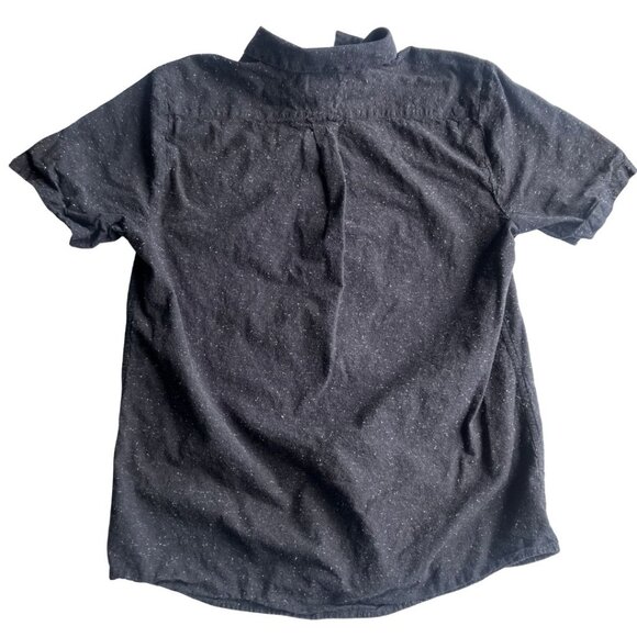 Volcom Men's Collared Short Sleeve Button Up Shirt Black & White Extra Large XL - Picture 2 of 5